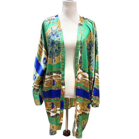 Nasty Gal That Ain't the Scarf of It Kimono Dress Size Large - Picture 2 of 13